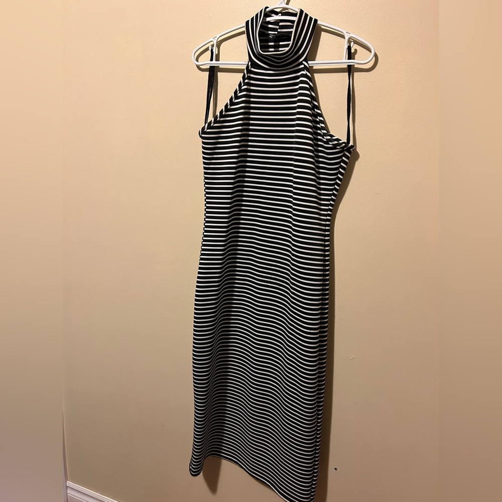 Snap halter neck Midi